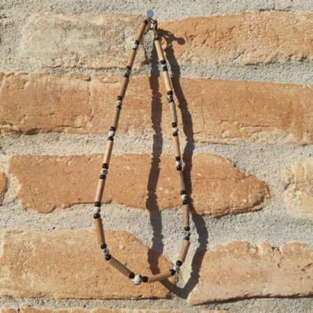 Collier Noisetier Jaspe Dalmatien