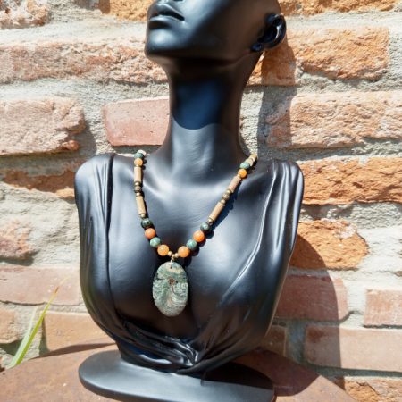 Collier Jaspe Kambaba Aventurine Piétersite