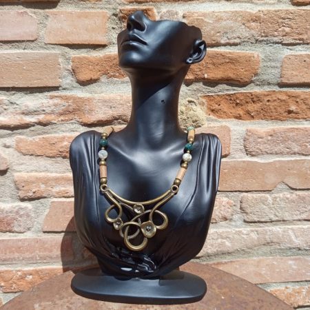 Bijoux Agate Mousse Art Nouveau