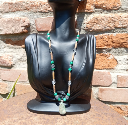 Collier anti-inflammatoire Malachite